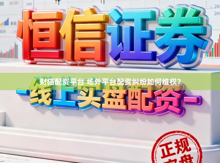 财猫配资平台 场外平台配资纠纷如何维权？